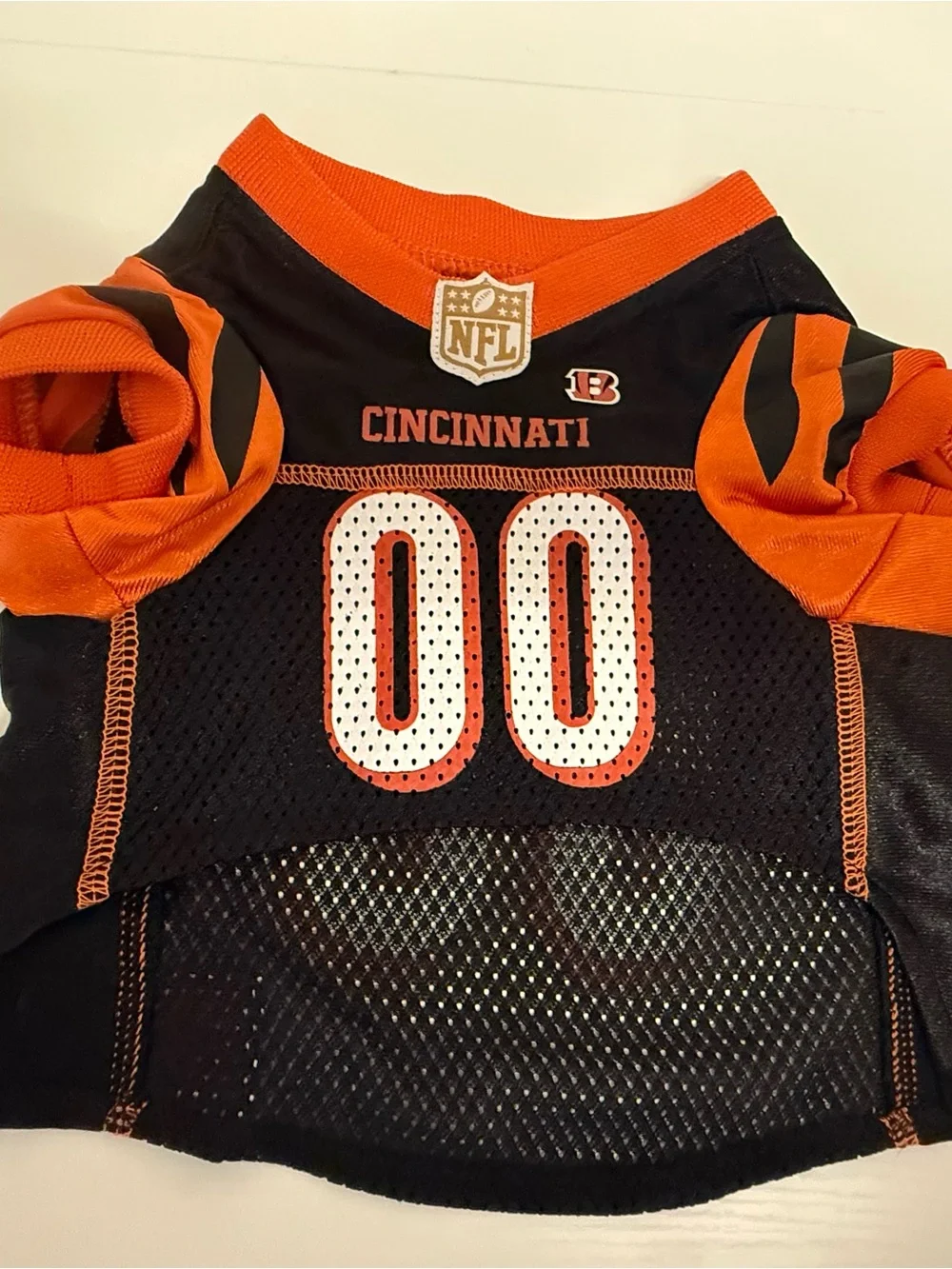 Pet Jersey in Black and Orange